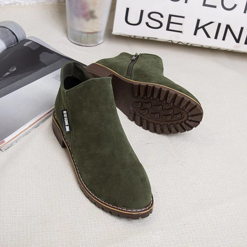 Mirella | Women's Side Zip Platform Ankle Boots