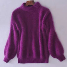 Loose-fit knit wool sweater for women | Aurelia