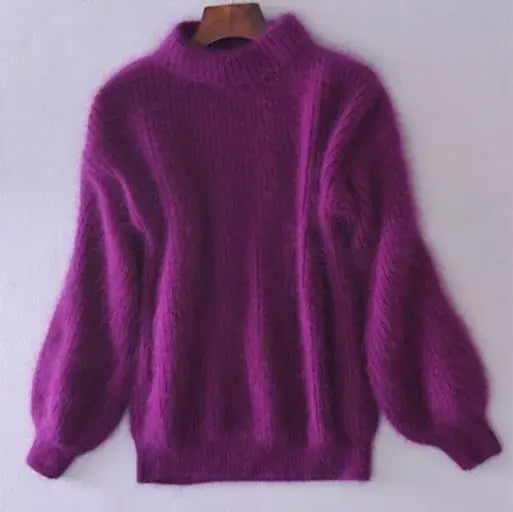 Loose-fit knit wool sweater for women | Aurelia