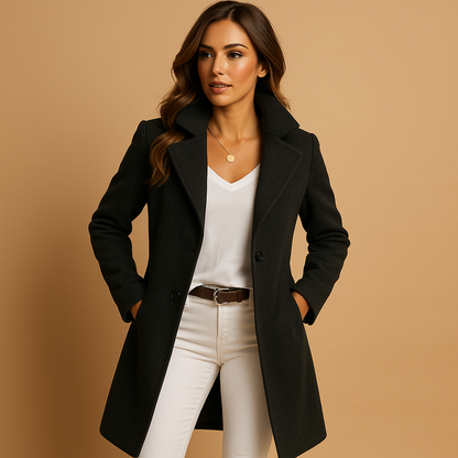 Classic wool everyday winter coat for women | Mary
