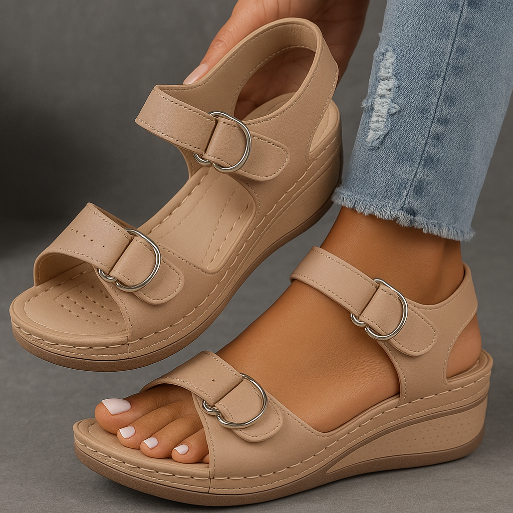 Winslet | Women's Adjustable Strap Wedge Sandals