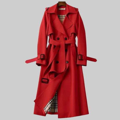 Valerra | Women's Double Breasted Belted Trench Coat