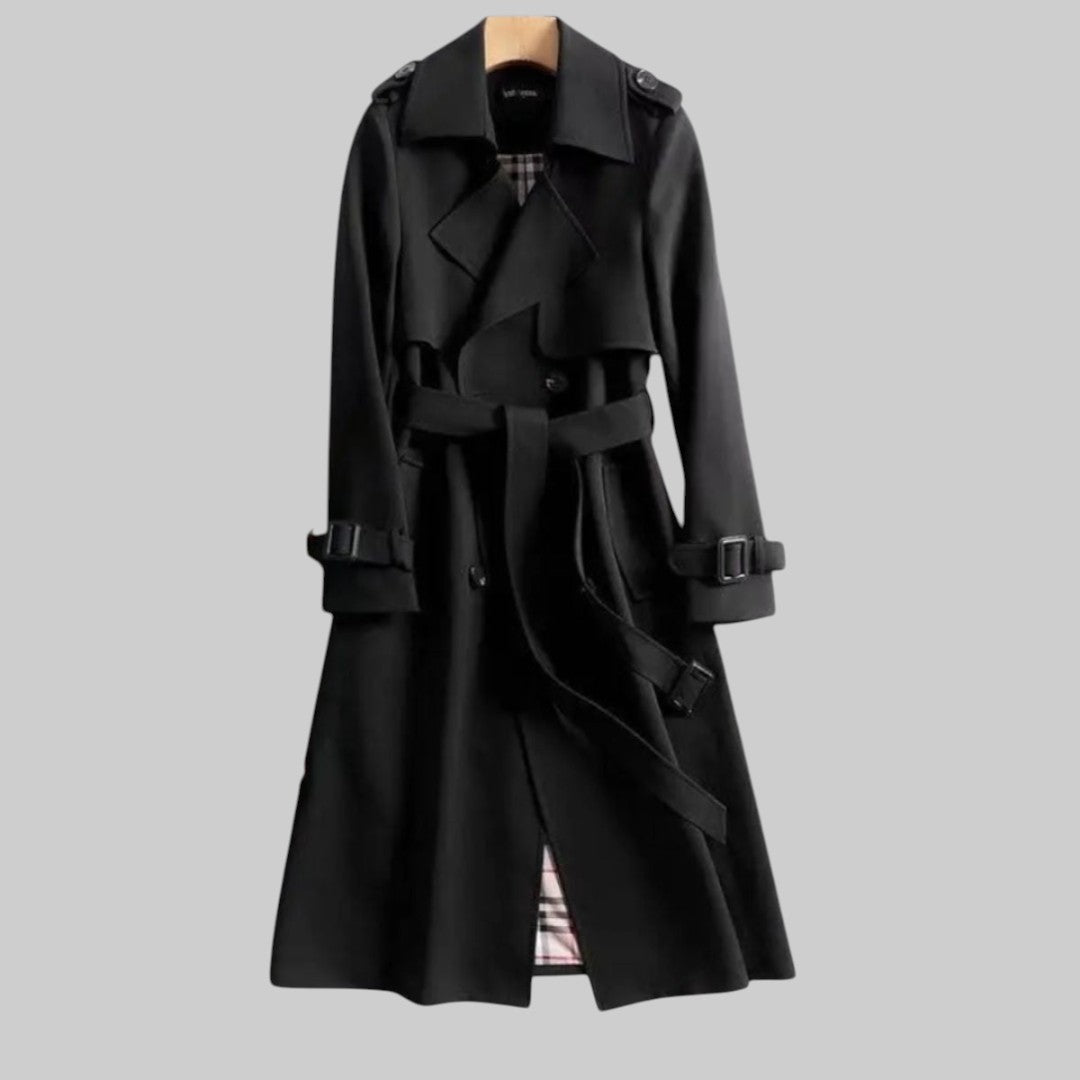 Valerra | Women's Double Breasted Belted Trench Coat