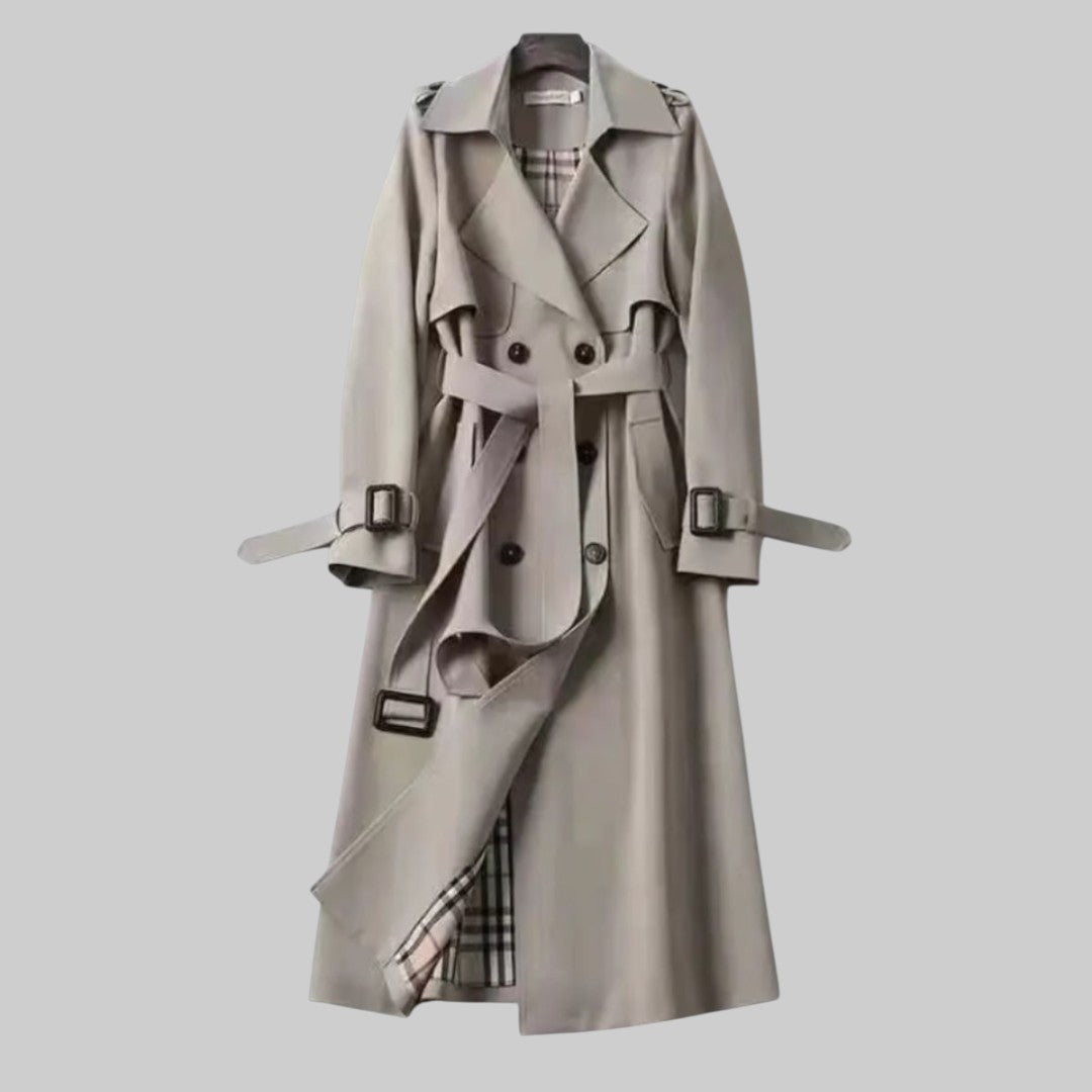 Valerra | Women's Double Breasted Belted Trench Coat