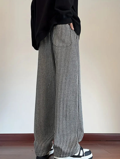 Baggy ribbed drawstring sweatpants for men | Calder