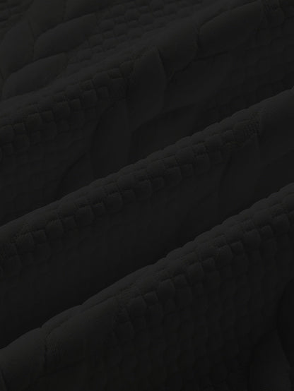 Thervan | Men's Textured Crew Neck Sweatshirt with Ribbed Cuffs