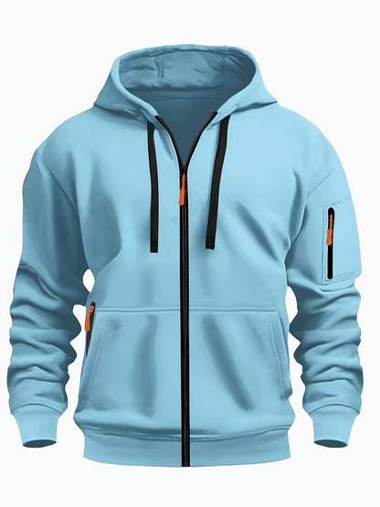 Gerald | Men's Full Zip Hooded Sweatshirt with Pockets