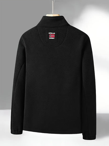 Men’s outdoor performance fleece jacket with high collar | Rowan