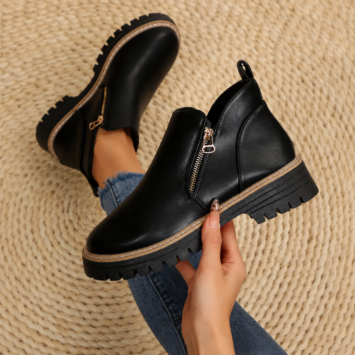 Tahlia | Women's Cushioned Wedge Ankle Boots