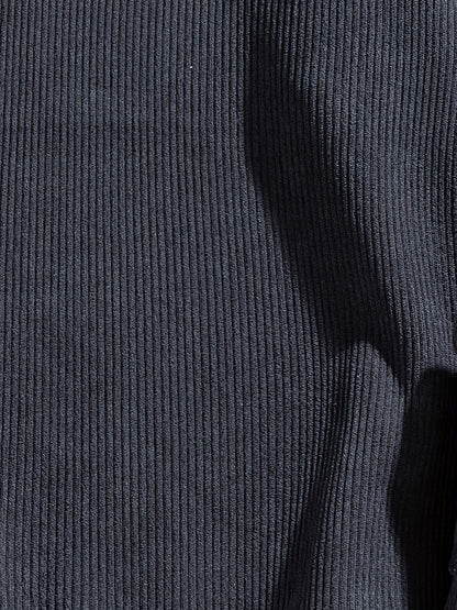 Halvern | Men's Layered Crew Neck Sweatshirt with Ribbed Texture