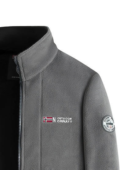 Men’s outdoor performance fleece jacket with high collar | Rowan