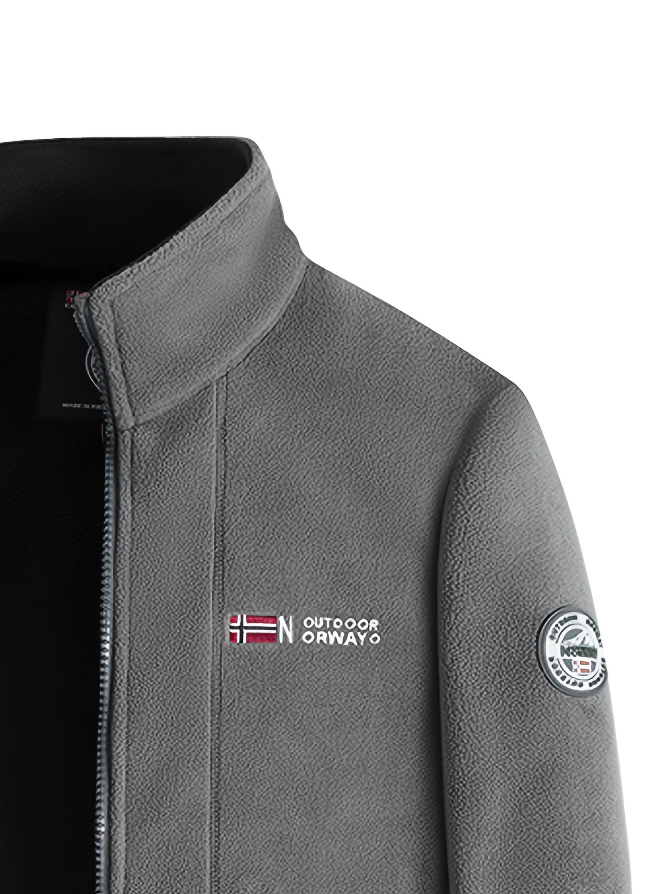 Men’s outdoor performance fleece jacket with high collar | Rowan