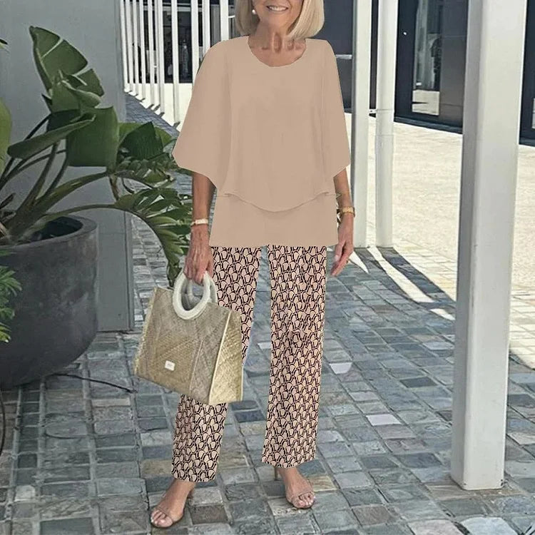 Stylish printed everyday two-piece set for women | Genevieve