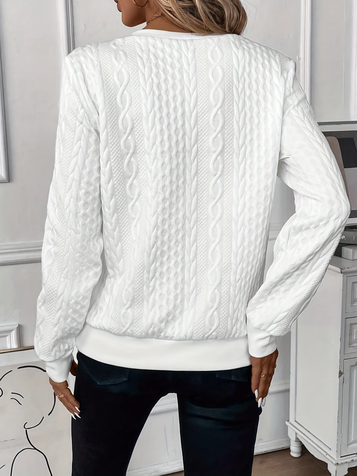 Stylish knitted everyday sweater for women | Lina