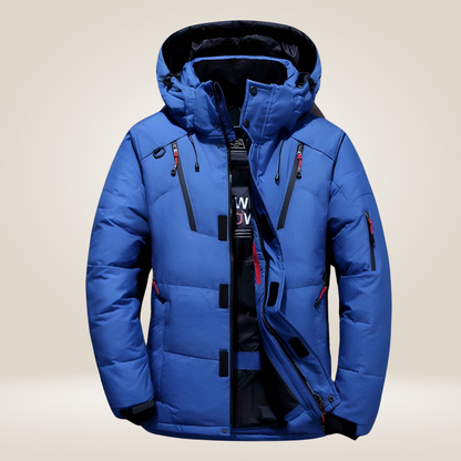 Warm thick fleece-lined winter parka for men | Nordfall