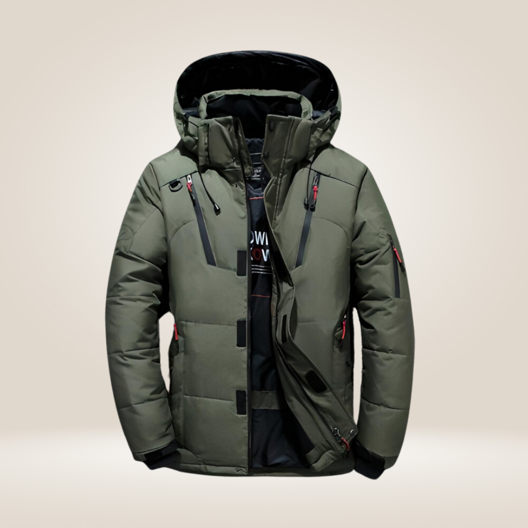 Warm thick fleece-lined winter parka for men | Nordfall