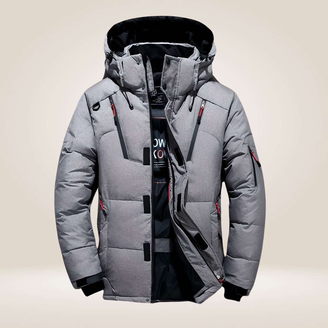 Warm thick fleece-lined winter parka for men | Nordfall