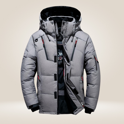 Warm thick fleece-lined winter parka for men | Nordfall