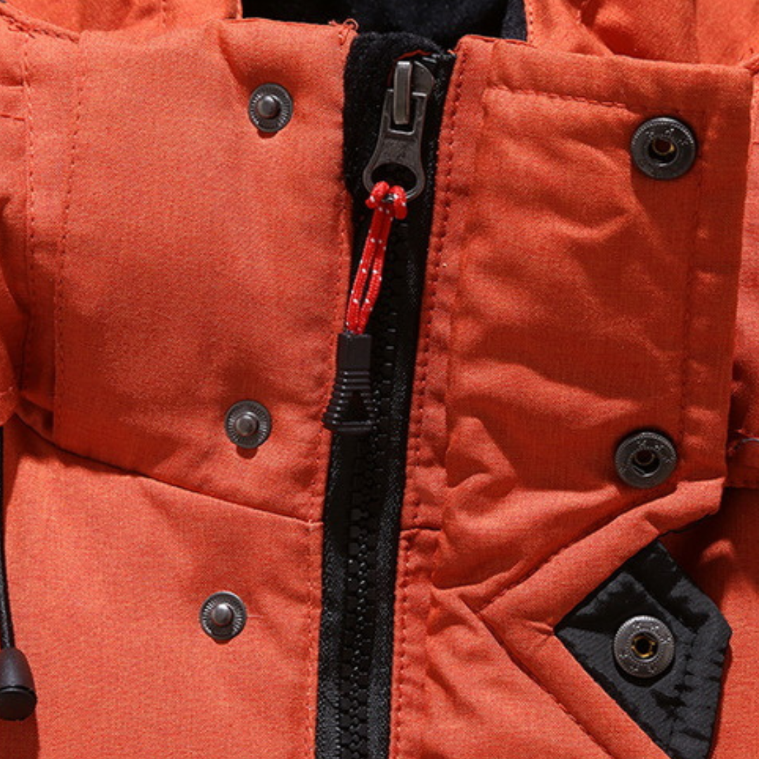 Warm thick fleece-lined winter parka for men | Nordfall
