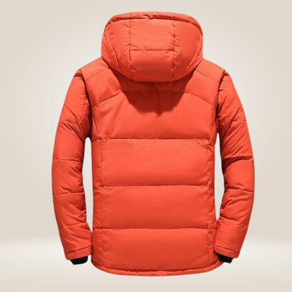Warm thick fleece-lined winter parka for men | Nordfall