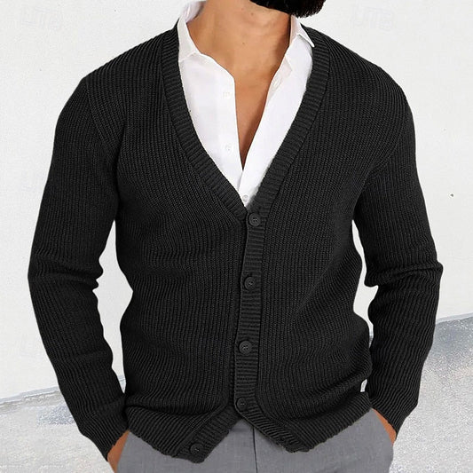 Dorian | Men's V Neck Button Down Cardigan