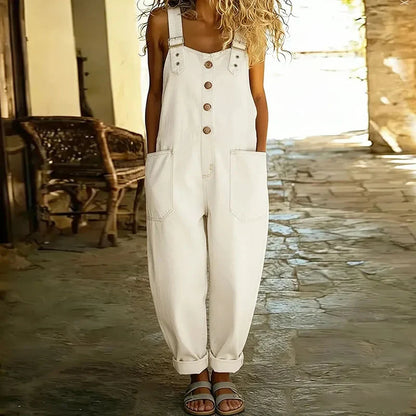 Hadley | Women's Adjustable Wide Leg Denim Overalls