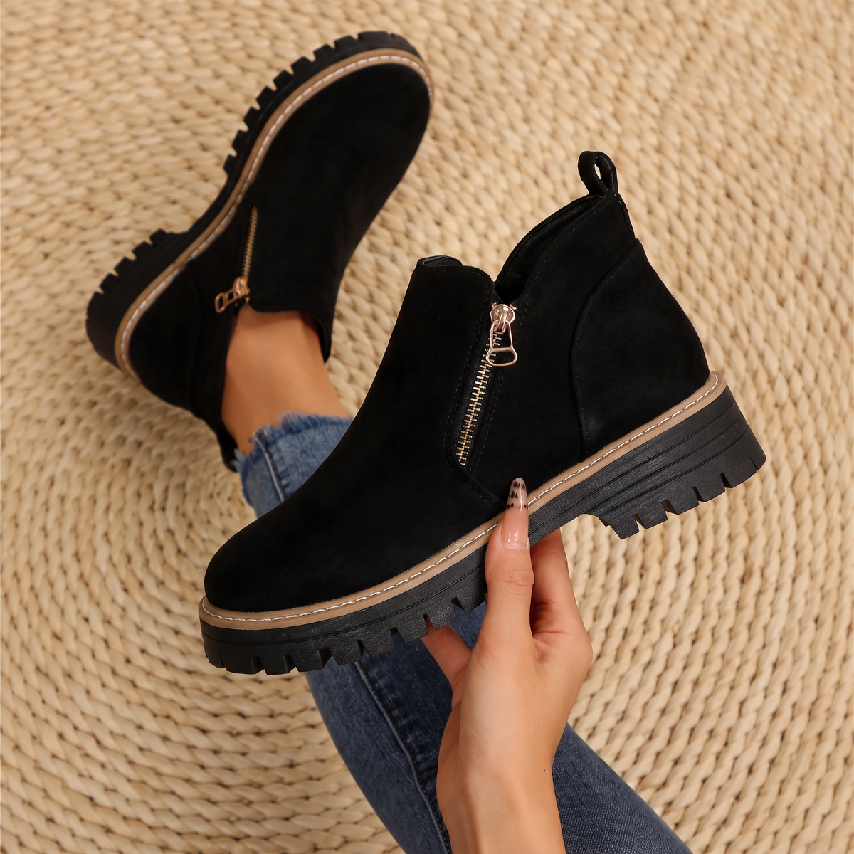 Tahlia | Women's Cushioned Wedge Ankle Boots