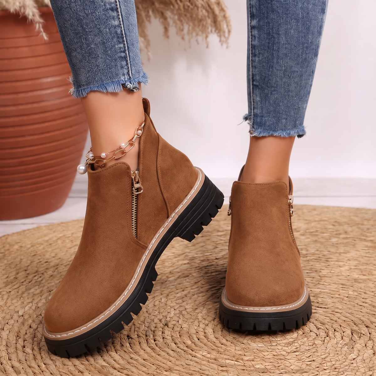 Tahlia | Women's Cushioned Wedge Ankle Boots