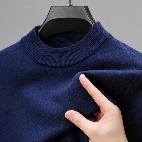 Men’s classic structured cashmere pullover | Everett