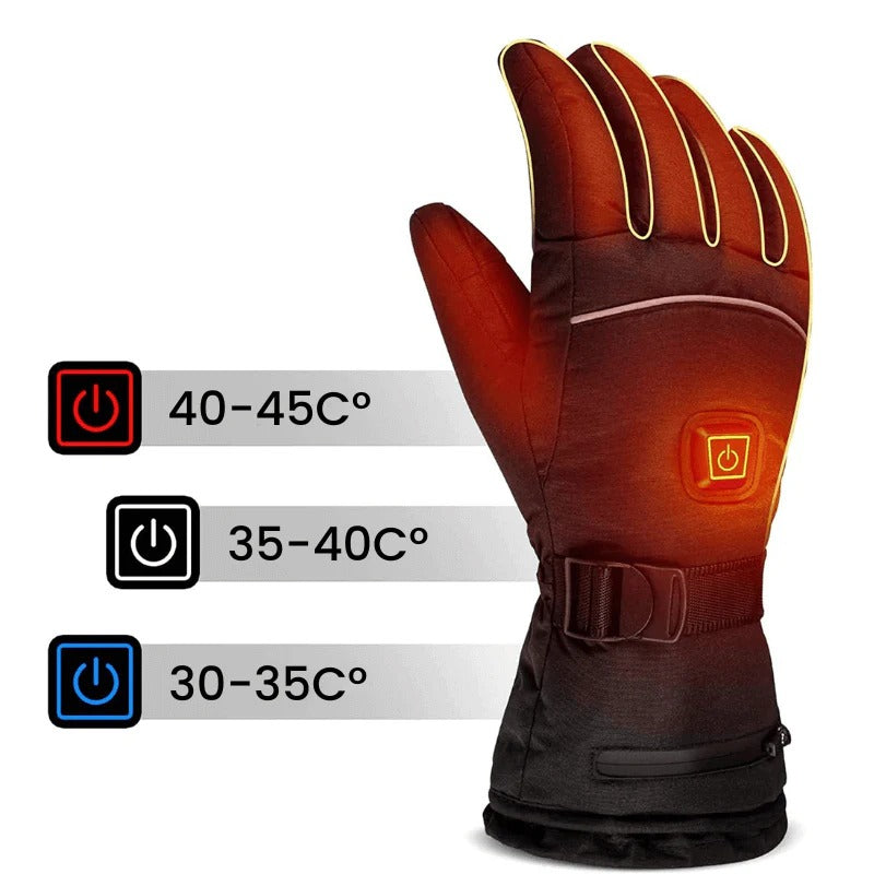 Touchscreen heated winter gloves with adjustable settings | FrostGuard