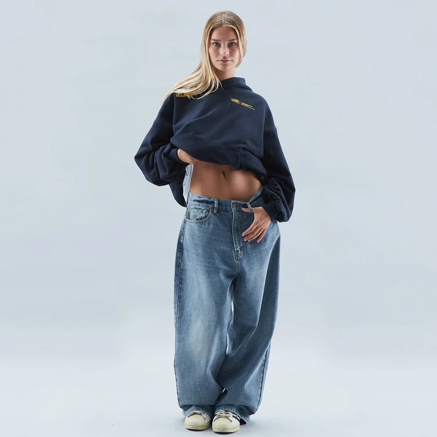 Relaxed streetwear pullover hoodie for women | Nova