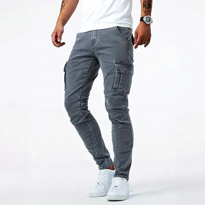 Classic cargo denim everyday jeans for men | Ferran