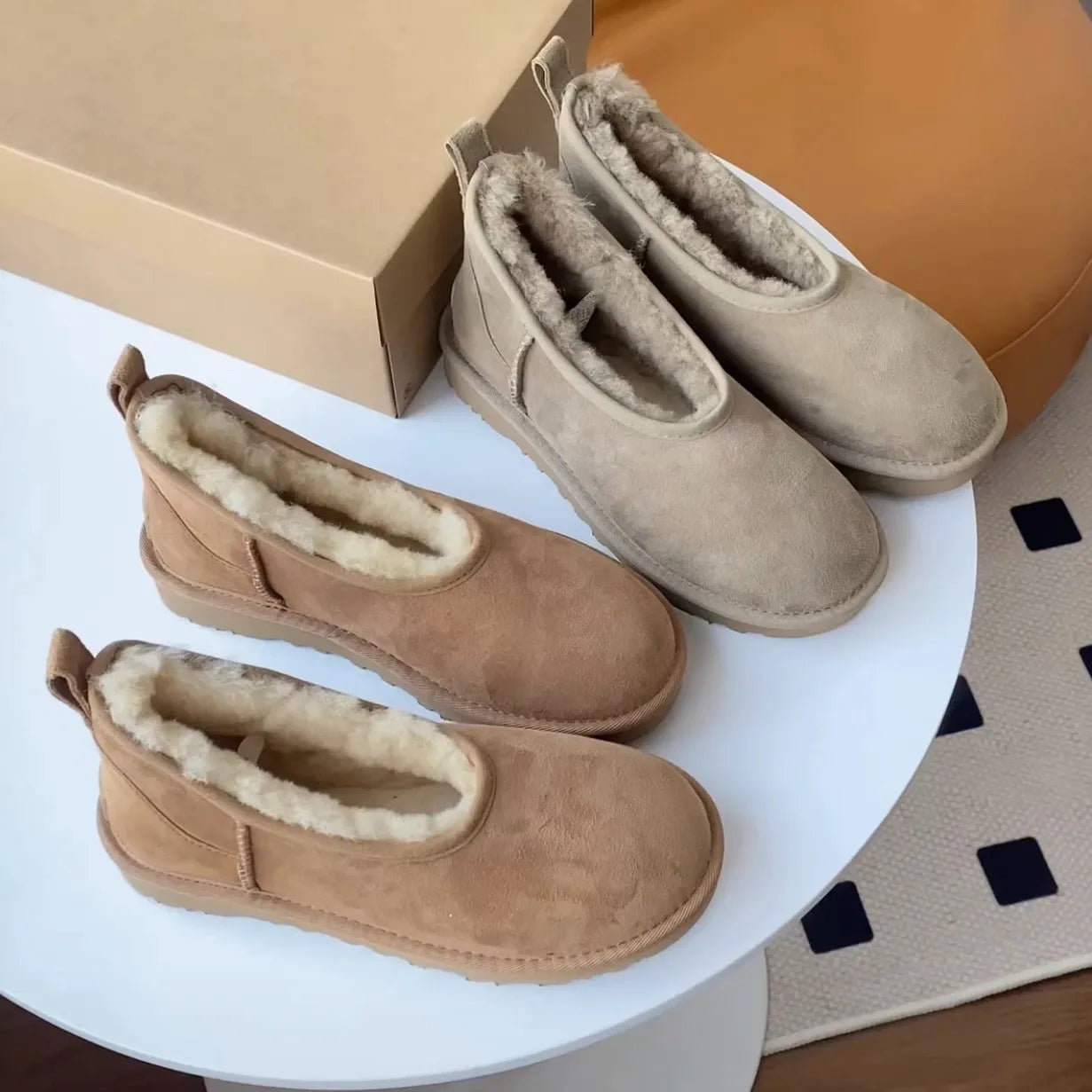 Elegant cozy winter loafers for women | Norelle