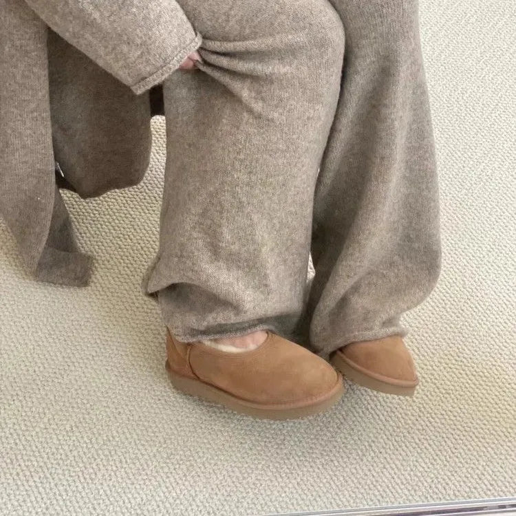 Elegant cozy winter loafers for women | Norelle