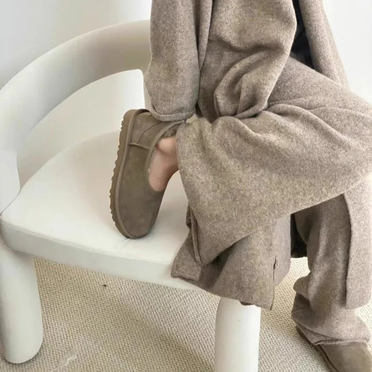 Elegant cozy winter loafers for women | Norelle