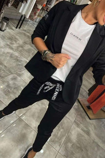 Chic Relaxed Two-Piece Set with Jacket and Pants | Fenna