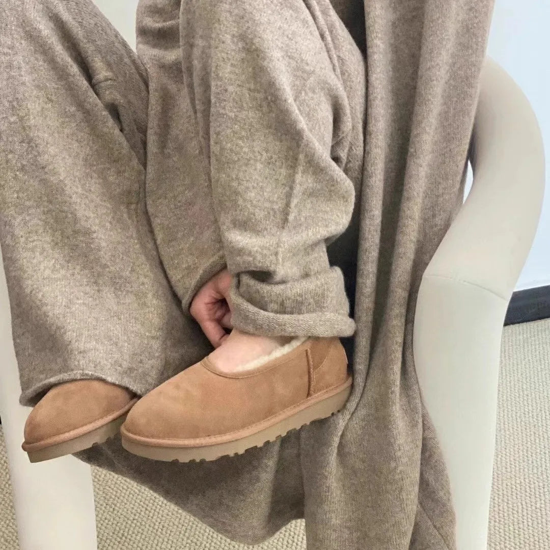 Elegant cozy winter loafers for women | Norelle