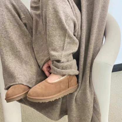 Elegant cozy winter loafers for women | Norelle