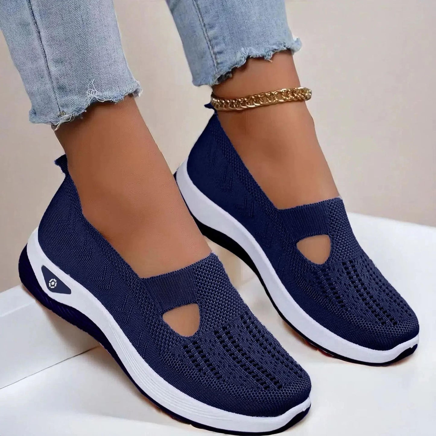 Supportive breathable slip-on walking shoes for women | Aria