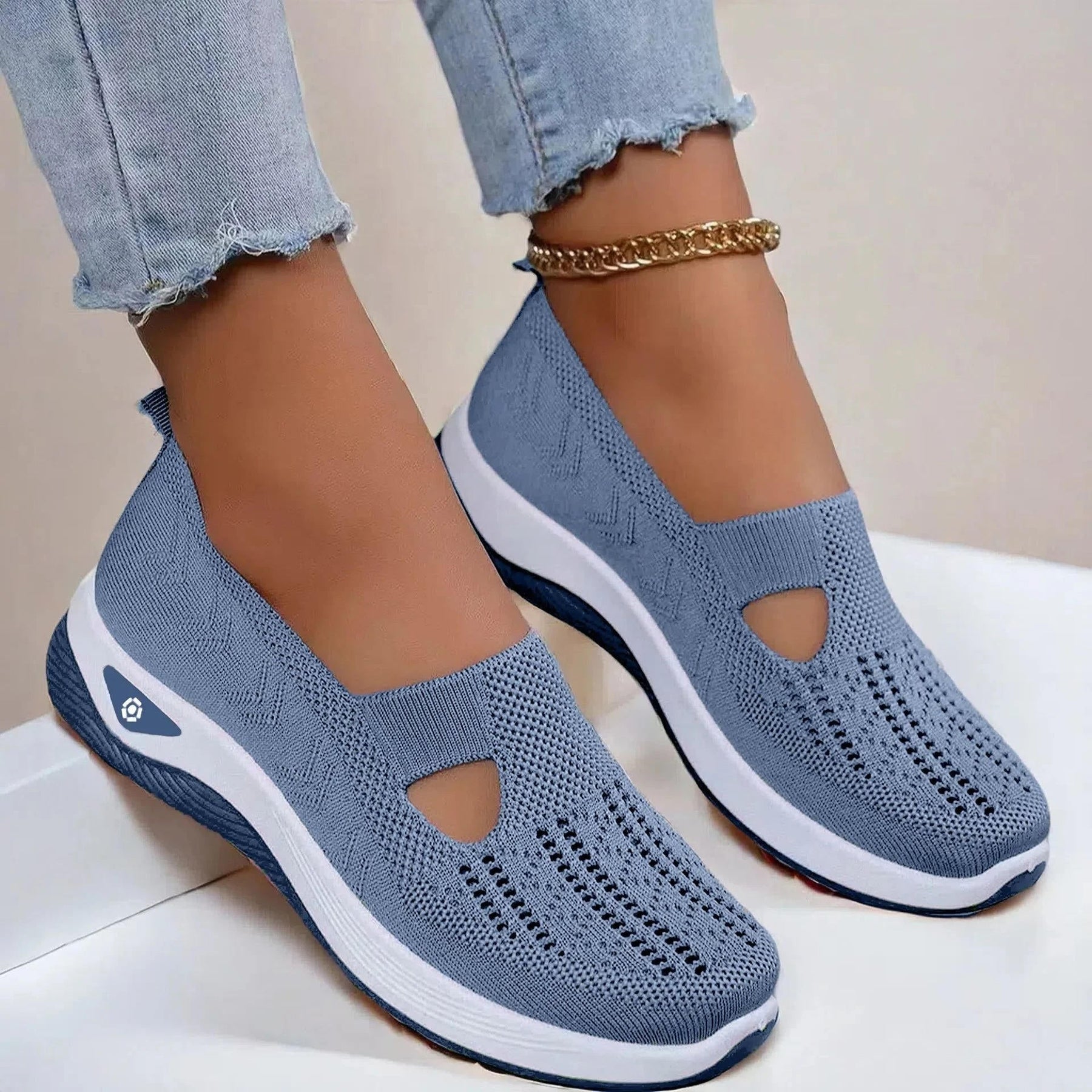 Supportive breathable slip-on walking shoes for women | Aria