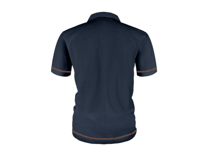 Patrick | Men's Textured Short Sleeve Polo Shirt with Classic Collar