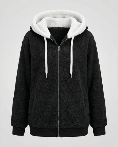 Moxie | Women's Oversized Hooded Fleece Zip Jacket