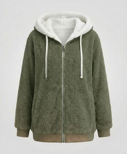 Moxie | Women's Oversized Hooded Fleece Zip Jacket