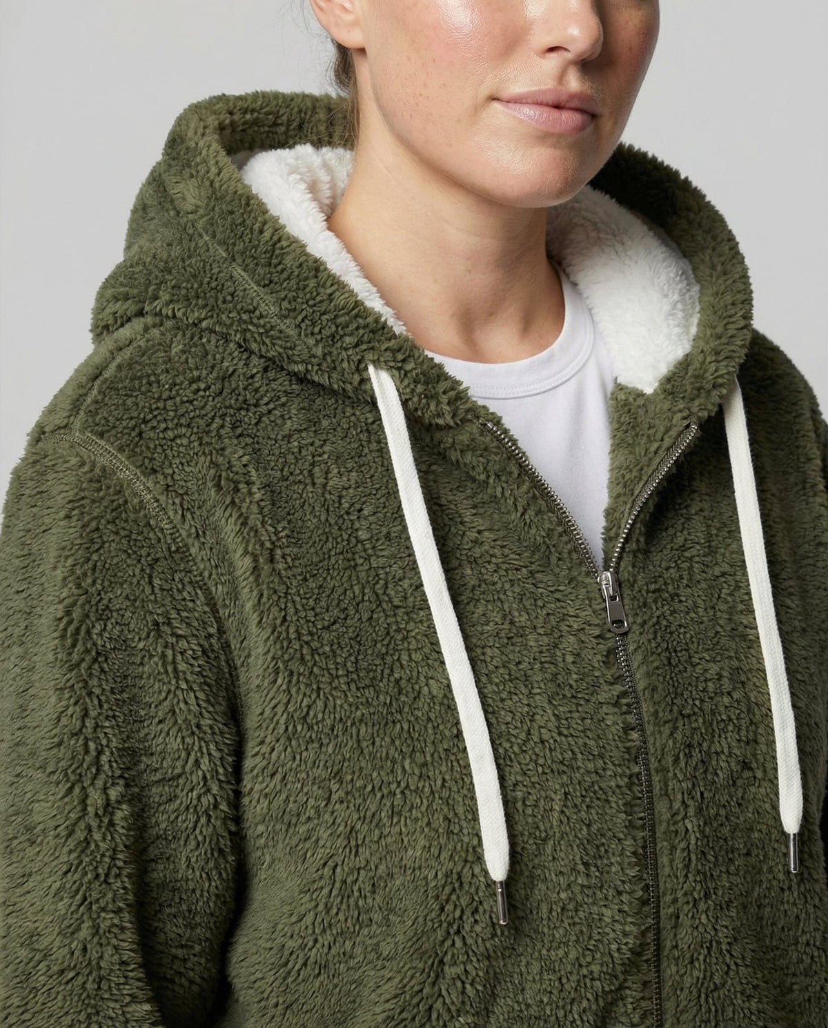 Moxie | Women's Oversized Hooded Fleece Zip Jacket
