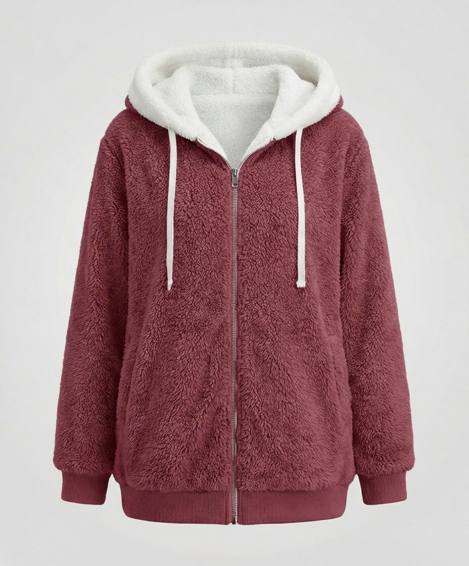 Moxie | Women's Oversized Hooded Fleece Zip Jacket