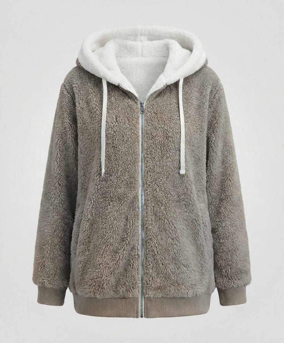 Moxie | Women's Oversized Hooded Fleece Zip Jacket