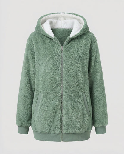 Moxie | Women's Oversized Hooded Fleece Zip Jacket