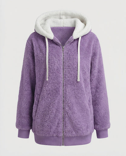 Moxie | Women's Oversized Hooded Fleece Zip Jacket
