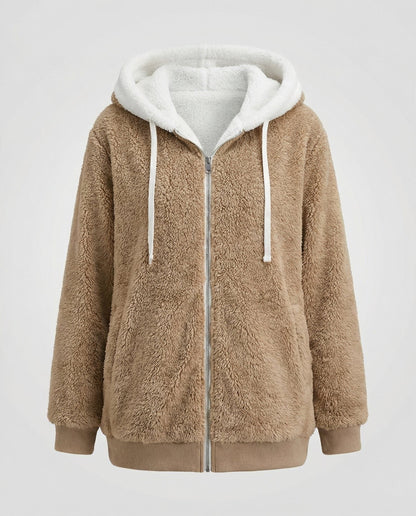 Moxie | Women's Oversized Hooded Fleece Zip Jacket