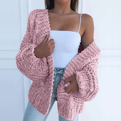 Virelia | Women's Cable Knit Open Front Cardigan